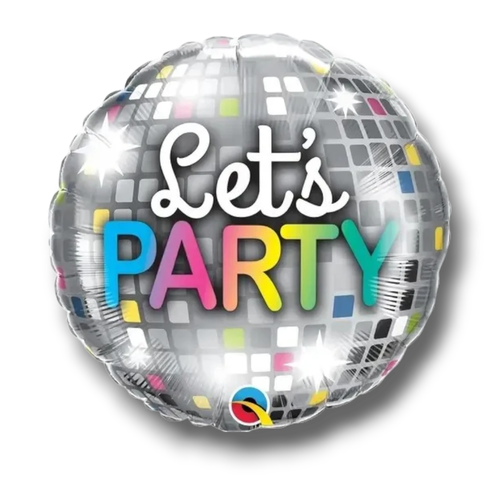 Balloon 18" Let's Party Disco C/1