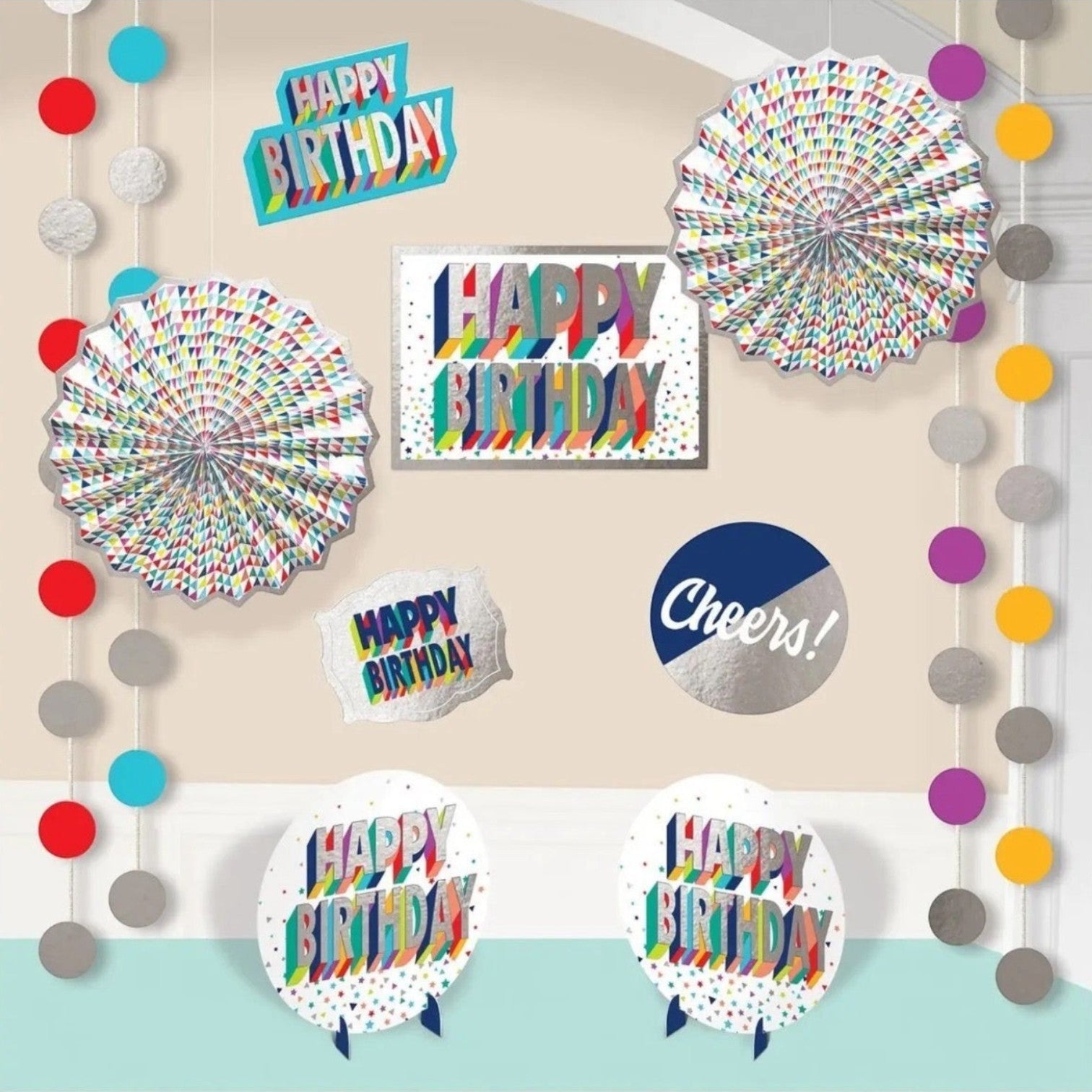 Room Decorating Kit Here To Your Birthday C/12