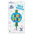 Vela Magica HBD Azul