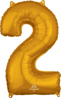 Globo 26" Numero 2 Oro C/1