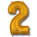 Globo 26" Numero 2 Oro C/1