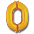 Globo 26" Numero 0 Oro C/1