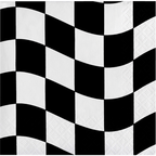 Servilleta CH Black And White Checks C/16
