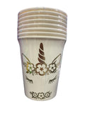 Vaso 9oz Unicornio Foil C/8