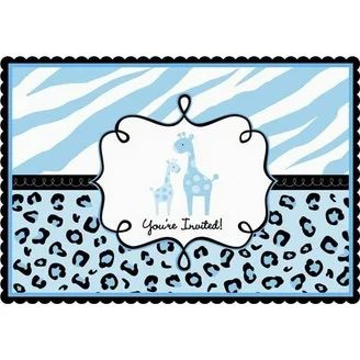 Invitaciones Animal Prinde Niño C/20