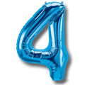 Globo 36" Numero 4 Azul C/1