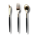Gold/Black Cutlery Set (15 pieces)