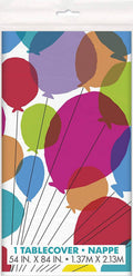 Balloons &amp; Rainbow Birthday Tablecloth C/1