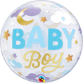 Bubble 22" Baby Boy Lunas y Estrellas C/1