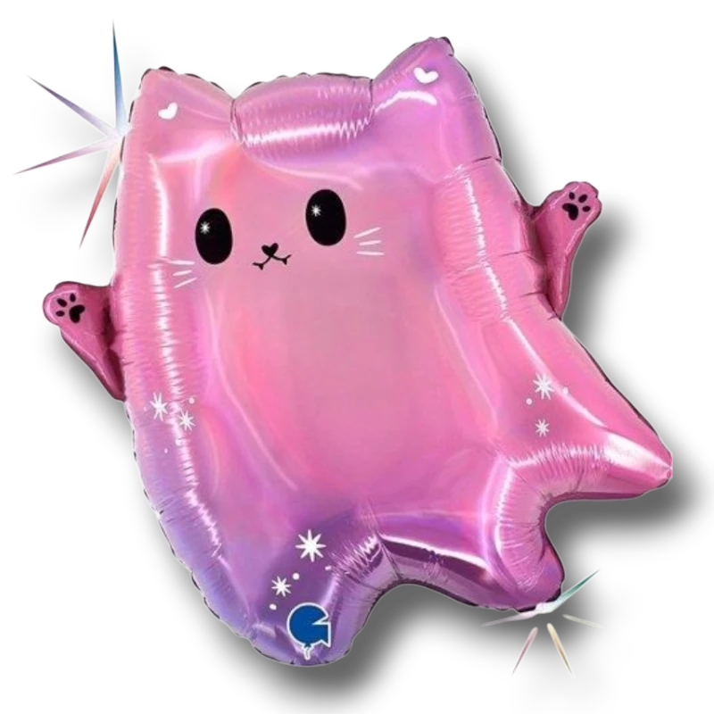 Balloon 18" Kawaii Ghost Cat C/1
