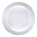 Plato 10" Plastico Rigido Transparente Pebble C/10