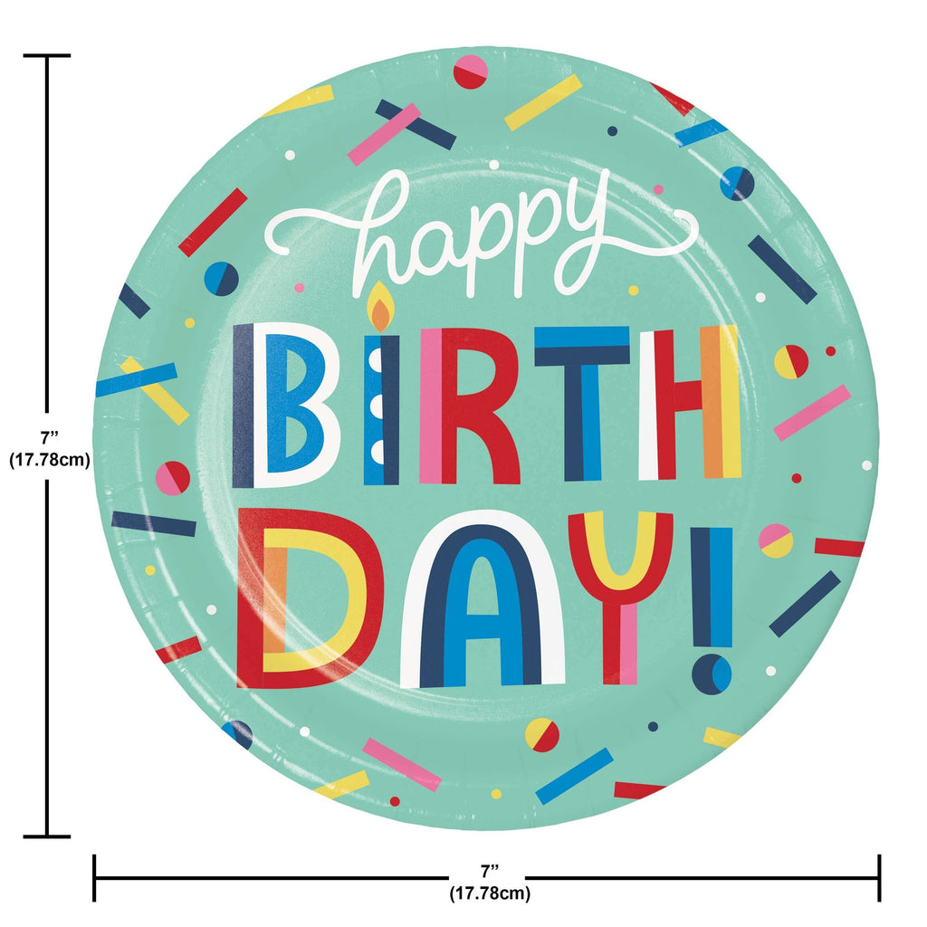 7" Birthday Bliss Plate C/20