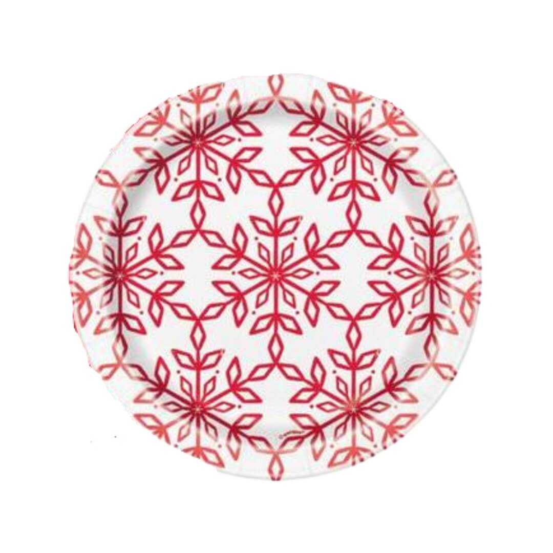 Plato 7" Merry Snowflakes C/8