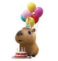 Capybara Birthday Mobile Ornament C/1