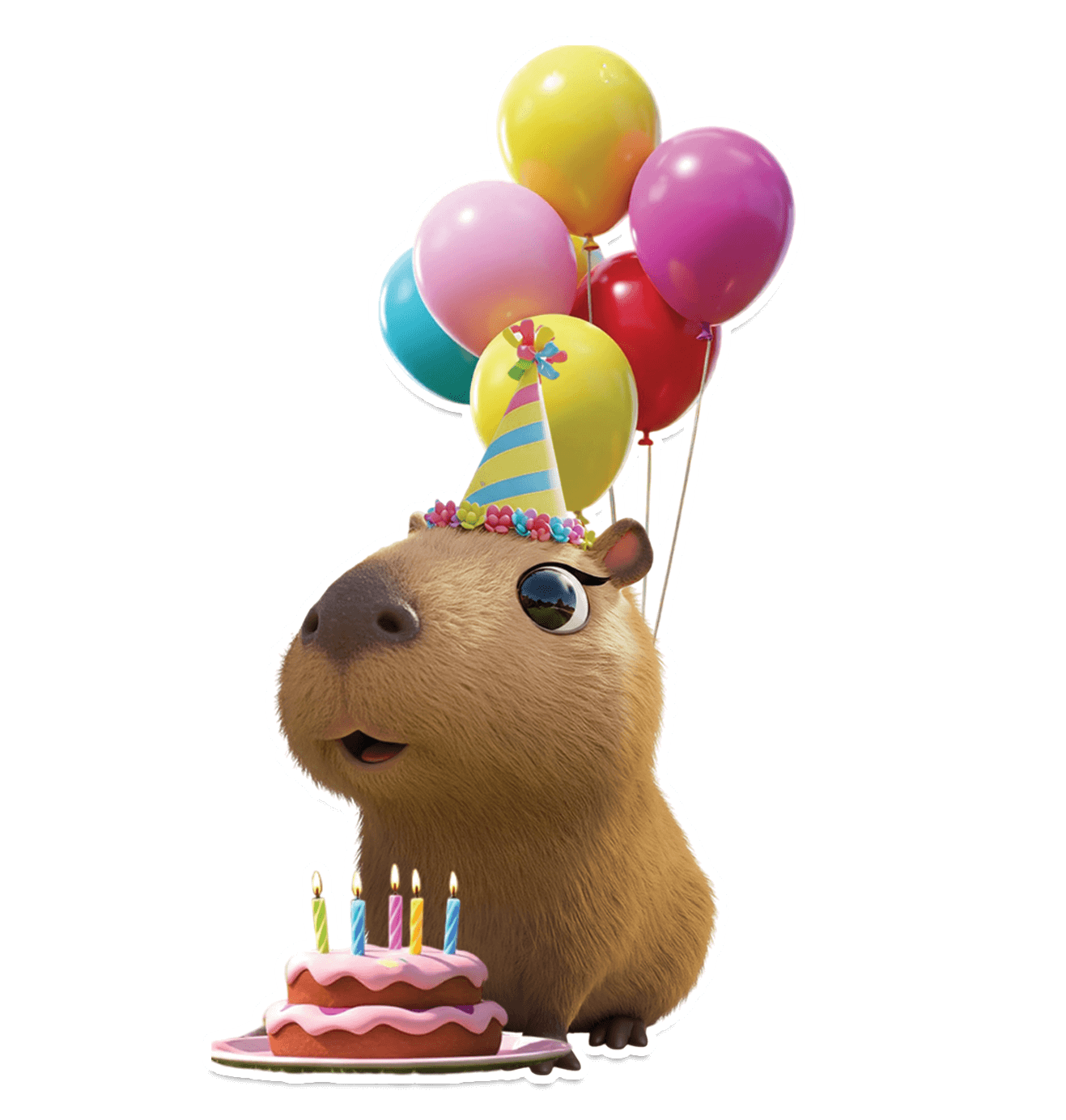 Adorno Movil Capibara Birthday C/1