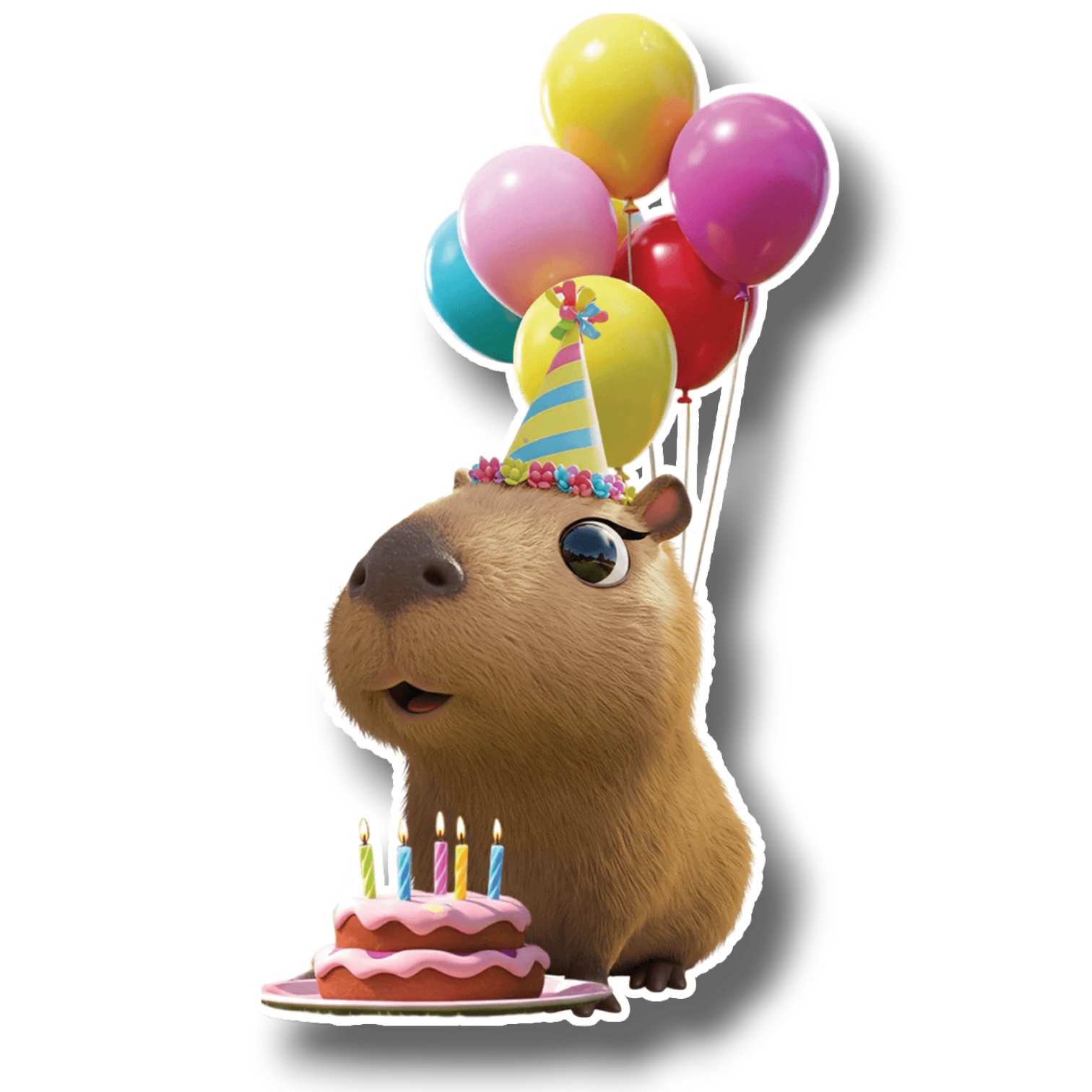 Adorno Movil Capibara Birthday C/1