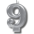 Vela Numero Plata 9 C/1