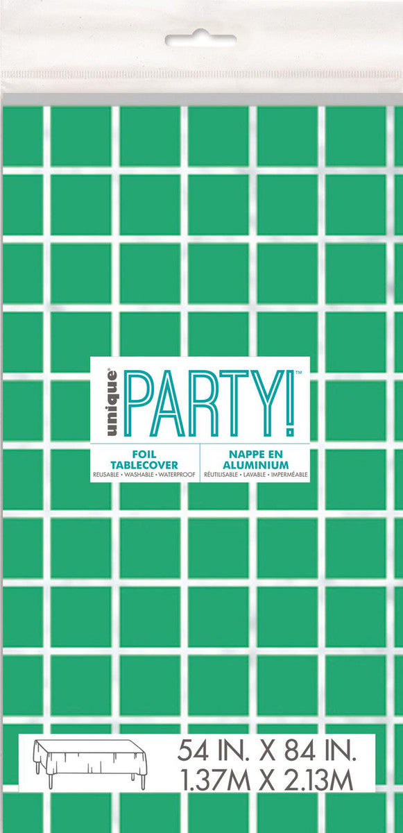 Mantel Silver & Bright Cuadros Verde C/1