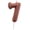 Rose Gold Candle Number 7 C/1
