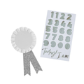 Birthday Badge Silver Customizable C/1