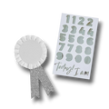 Birthday Badge Silver Customizable C/1