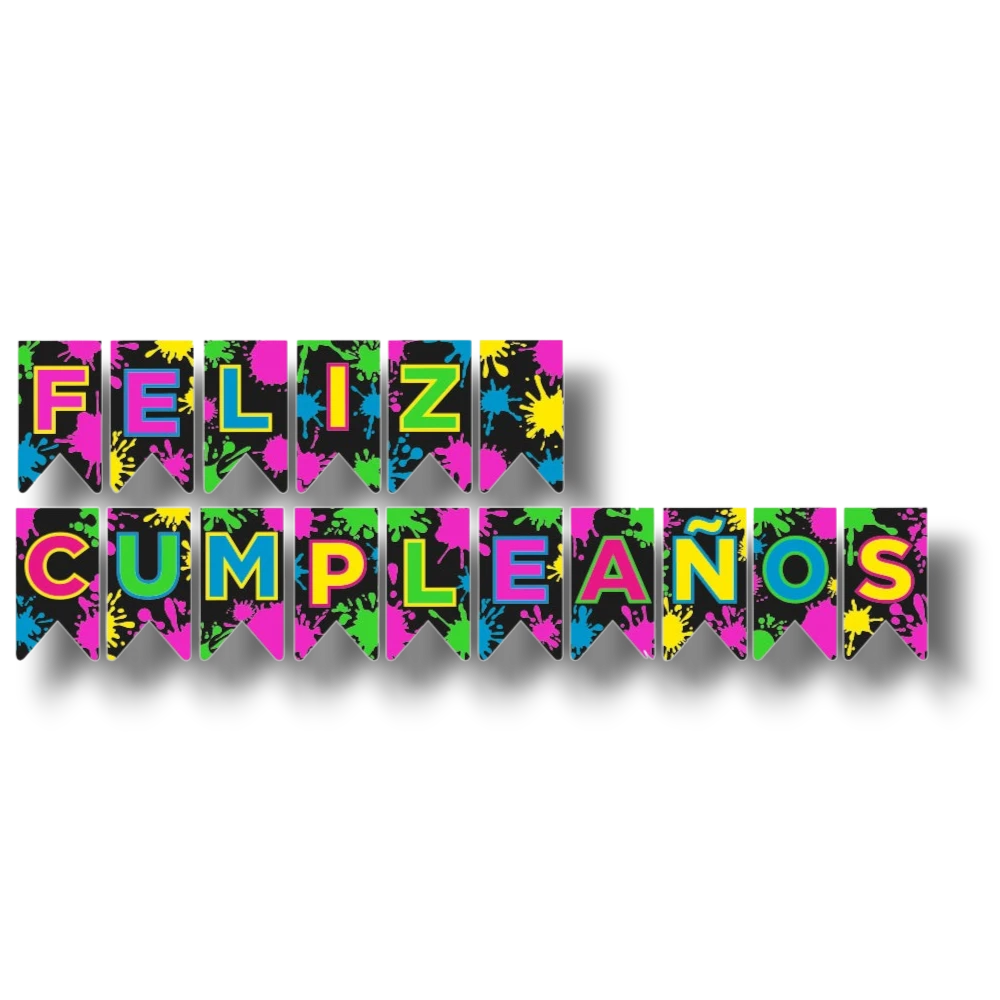Happy Birthday Neon Banner