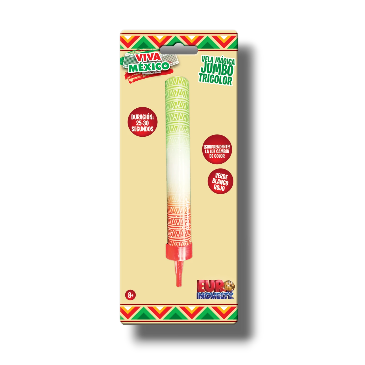 Vela Magica Jumbo Tricolor C/1