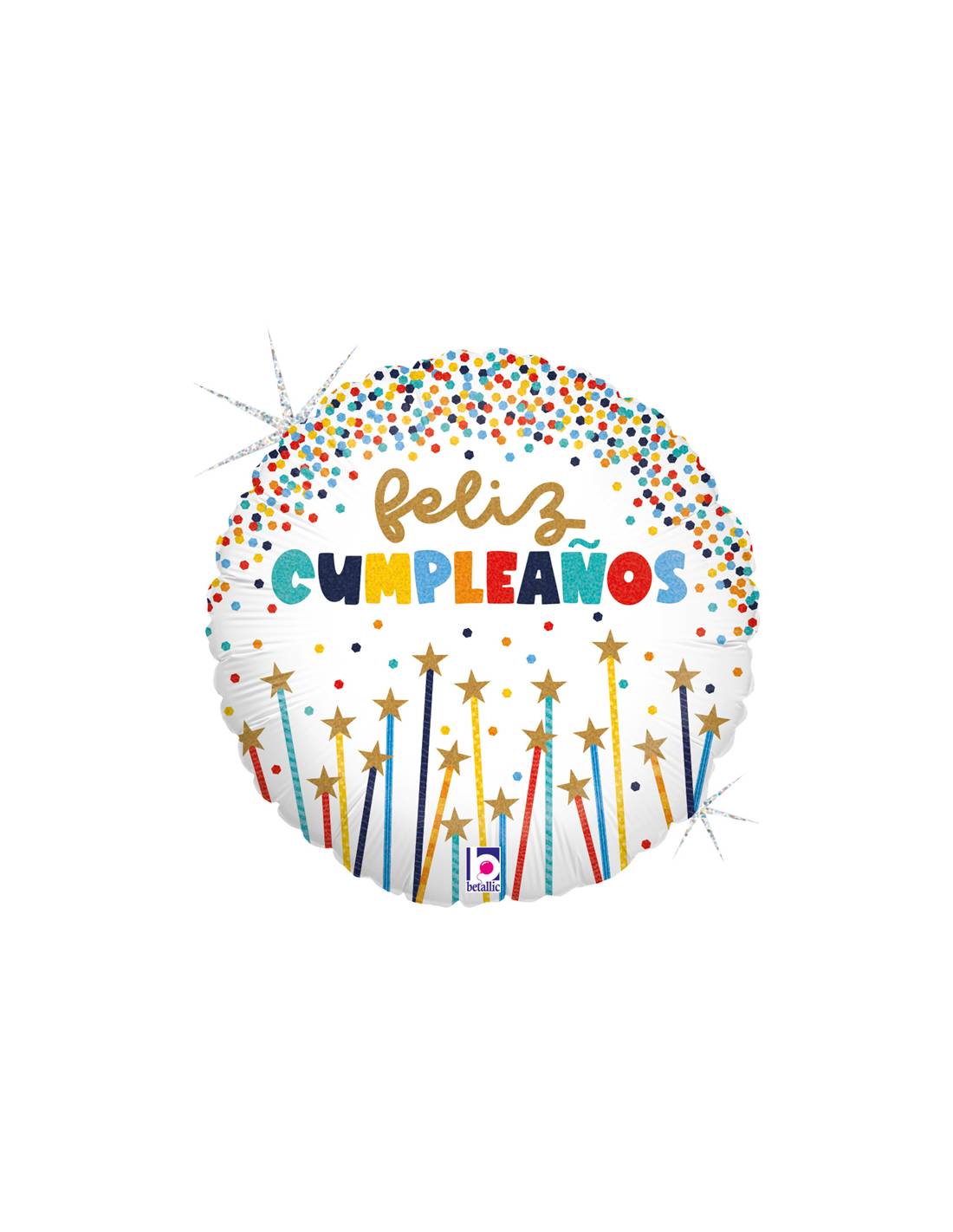 Globo 18" Velas De Estrellas De Cumpleaños C/1