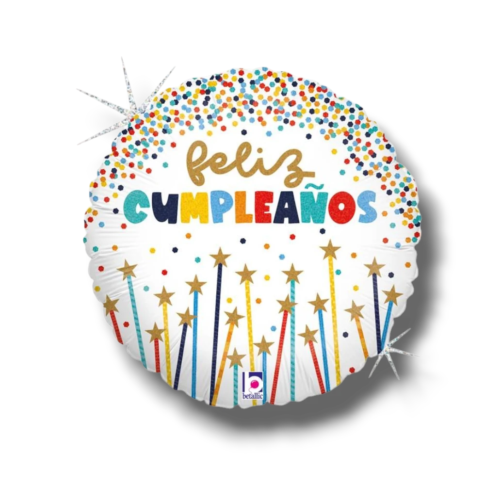 Globo 18" Velas De Estrellas De Cumpleaños C/1