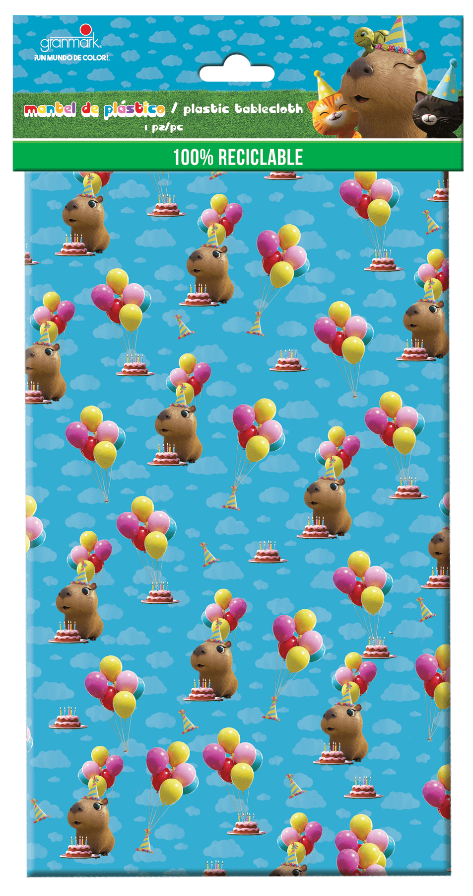 Capybara Birthday Tablecloth (1 Pack)