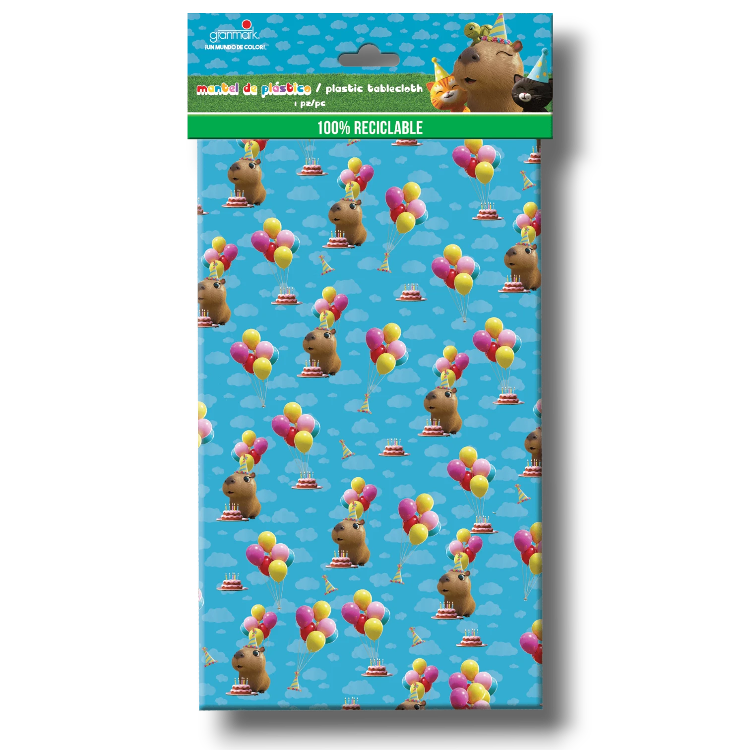 Capybara Birthday Tablecloth (1 Pack)