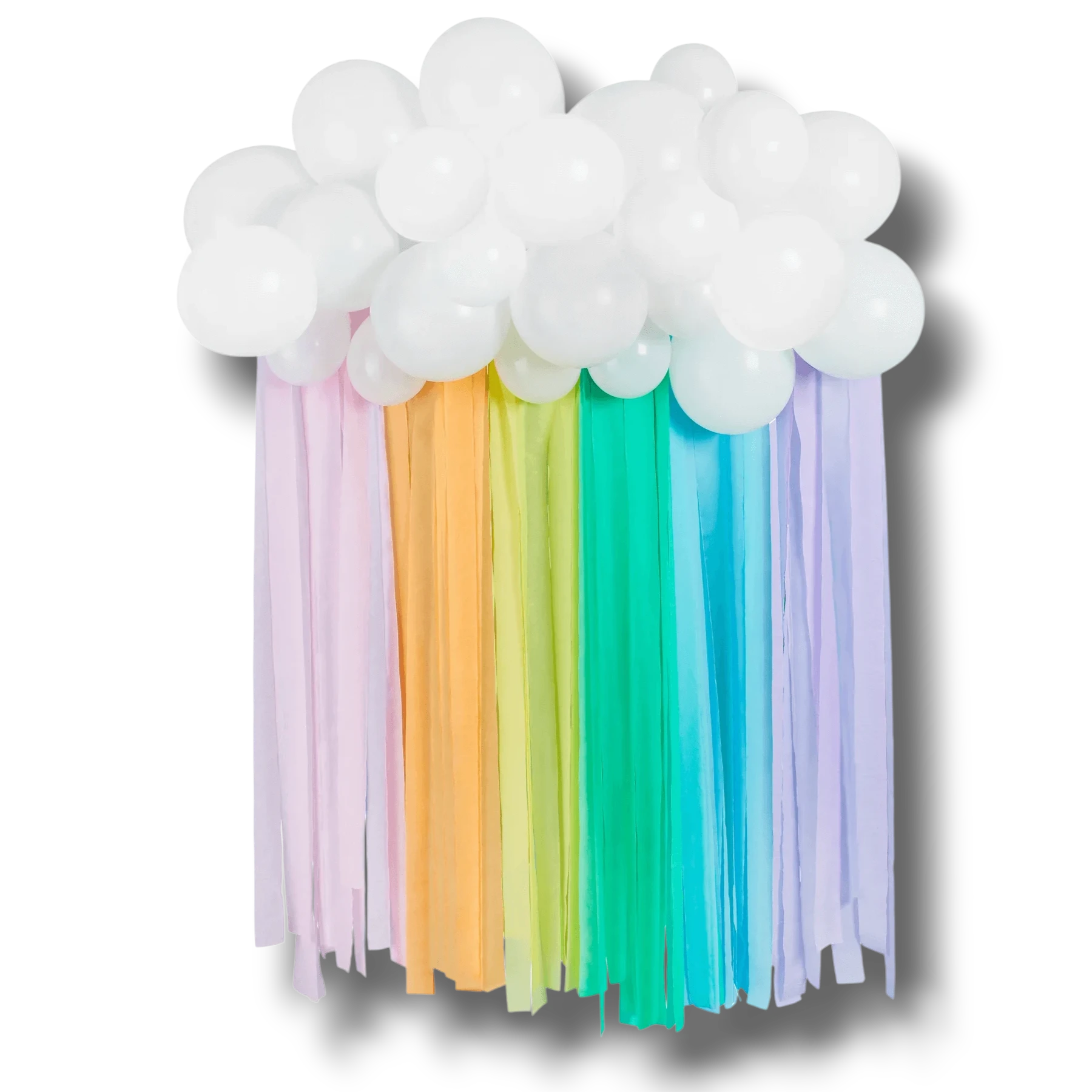 Balloon And Streamer Backdrop Rainbow C/1