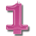 Magenta Number 1 Candle C/1