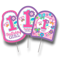 Cake Topper Primer Cumpleaños Niña C/12