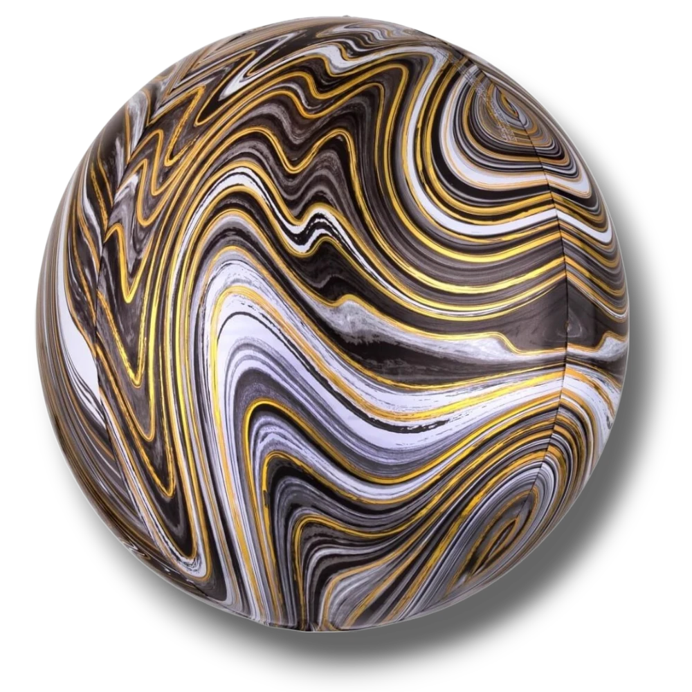 Orbz Marblez Black Silver Gold
