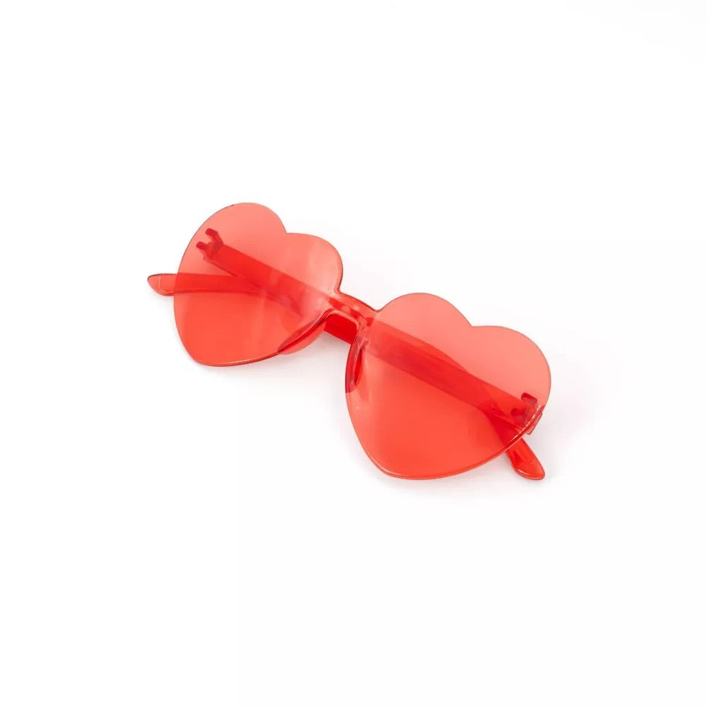 Lentes Corazon Rojo C/1