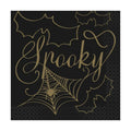 CH Black &amp; Gold Spider Napkin C/16