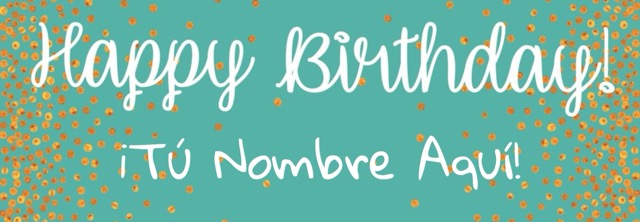 Banner HBD Menta Personalizable