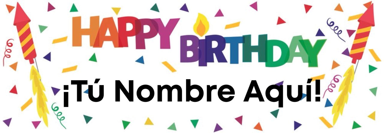 Banner HBD Colores Personalizable
