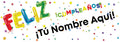 Personalized Happy Birthday Banner