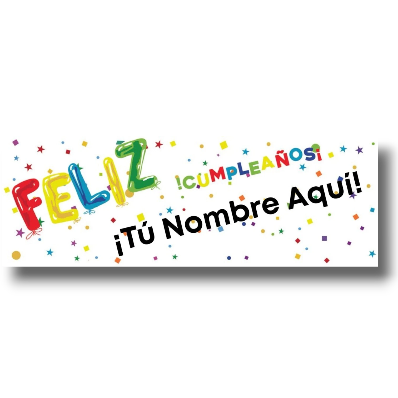 Personalized Happy Birthday Banner