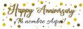 Banner Happy Anniversary Personalizable