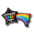 Balloon 14" Congrats Grad Shooting Star C/1