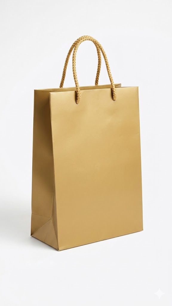 Bolsa De Regalo Perfumera Dorada C/1
