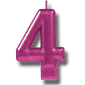 Vela Numero 4 Magenta C/1