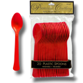 Cucharas Rojo C/20