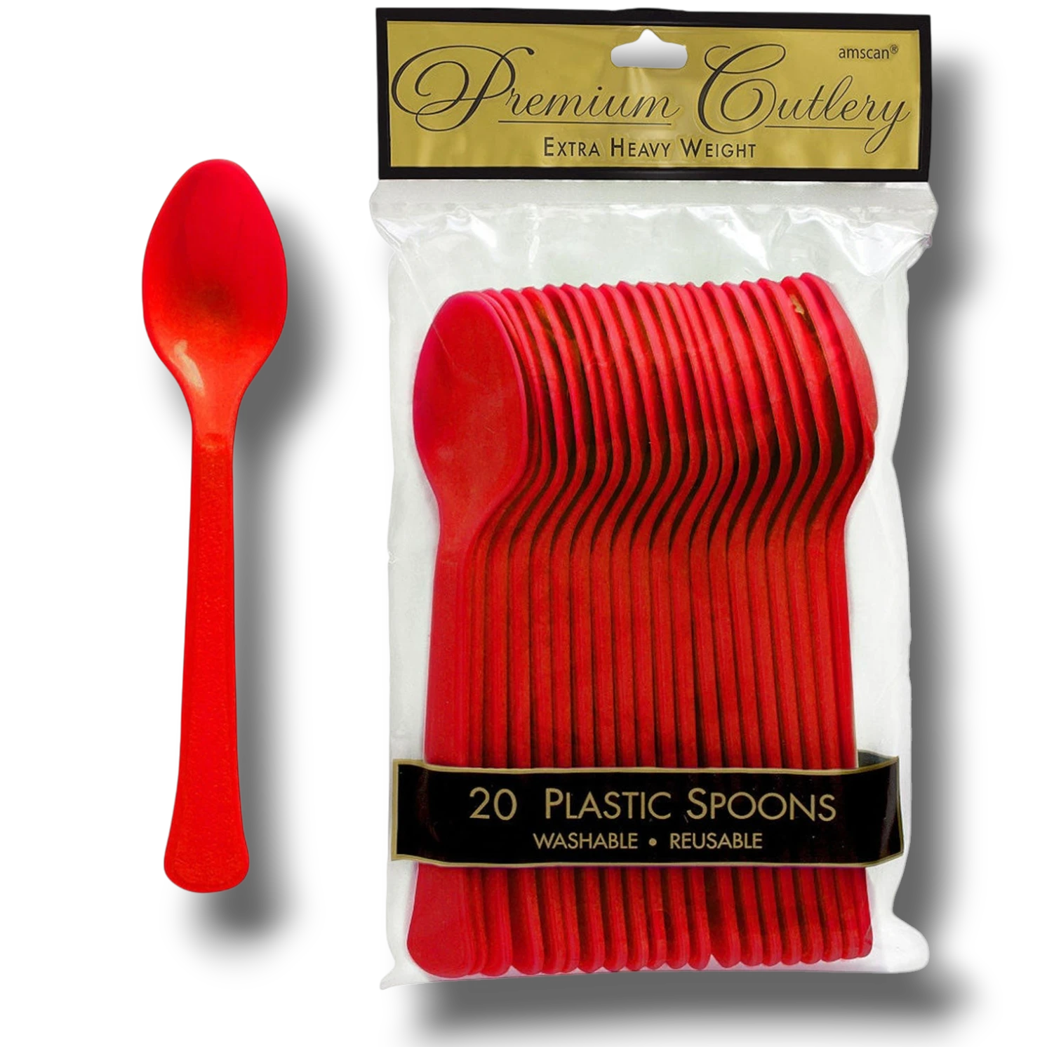 Cucharas Rojo C/20
