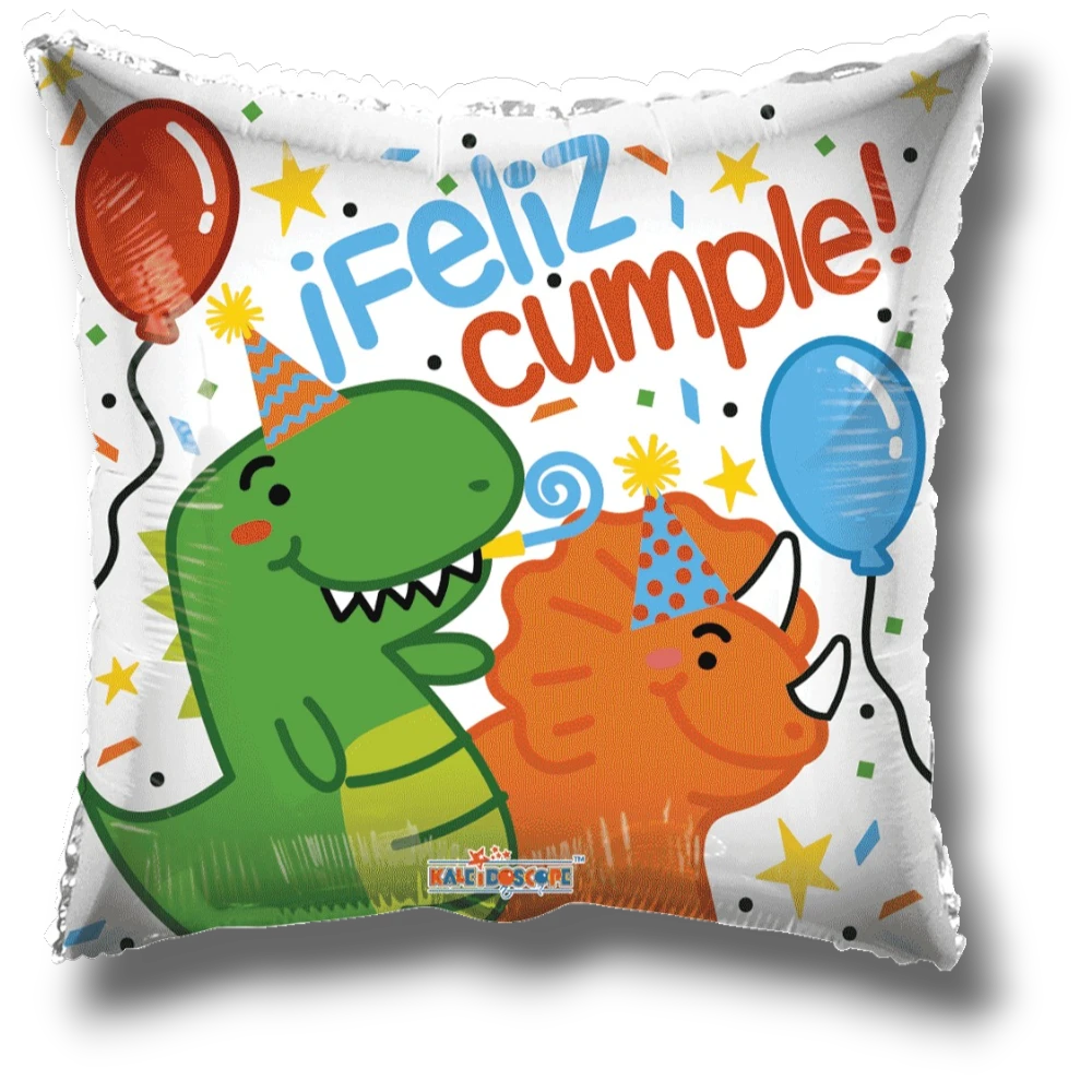Globo 18" Feliz Cumple Dinosaurios C/1