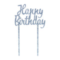 Happy Birthday Cake Topper Blue C/1