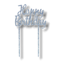 Happy Birthday Cake Topper Blue C/1